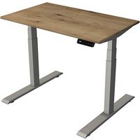 Kerkmann Smart office elektrisch höhenverstellbarer Schreibtisch eiche rechteckig, T-Fuß-Gestell silber 100,0 x 60,0 cm Kerkmann Smart office elektrisch höhenverstellbarer Schreibtisch eiche rechteckig, T-Fuß-Gestell silber 100,0 x 60,0 cm von Kerkmann