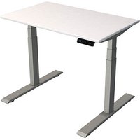 Kerkmann Smart office elektrisch höhenverstellbarer Schreibtisch weiß rechteckig, T-Fuß-Gestell silber 100,0 x 60,0 cm Kerkmann Smart office elektrisch höhenverstellbarer Schreibtisch weiß rechteckig, T-Fuß-Gestell silber 100,0 x 60,0 cm von Kerkmann