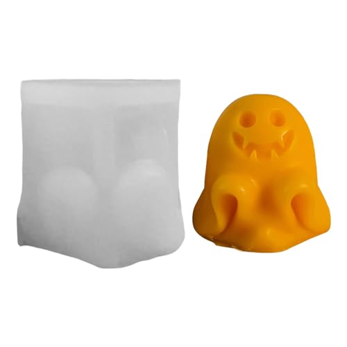 Kertaym Halloween Ghost Silikon Gießform Für Kerzen Seife Schokolade DIY Basteln Handwerk Dekoration Geschenk Herstellung (A) von Kertaym