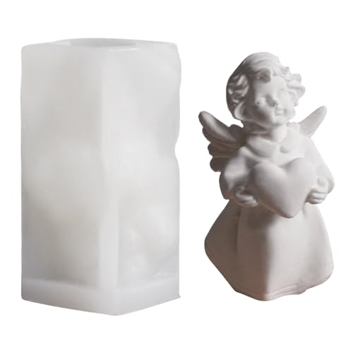 Kertaym Silikon Gießform Für Handgemachte Kerzen DIY Bastelset Weihnachtsdekoration Mit 4 Motivgrößen (B) von Kertaym