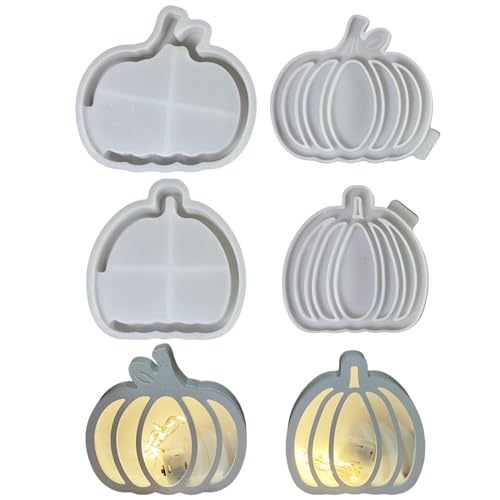 Silikonformen Gießformen Kürbis, 2 Stück Silikonform Halloween, Herbst Gipsformen zum Gießen, Für DIY Dekorationen, Herbst Thanksgiving Geschenke, Kerzen Und Dekoration Party Silikonformen Gießformen Kürbis, 2 Stück Silikonform Halloween, Herbst Gipsformen zum Gießen, Für DIY Dekorationen, Herbst Thanksgiving Geschenke, Kerzen Und Dekoration Party von Kertaym