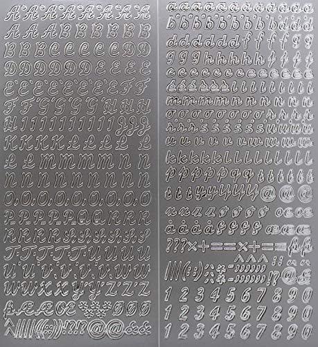 Sticker Buchstaben-Set, Silber - Groß- und Kleinbuchstaben mit Zahlen - 9699 - zum Beschriften von Kerzen Sticker Buchstaben-Set, Silber - Groß- und Kleinbuchstaben mit Zahlen - 9699 - zum Beschriften von Kerzen von Kerzen Junglas