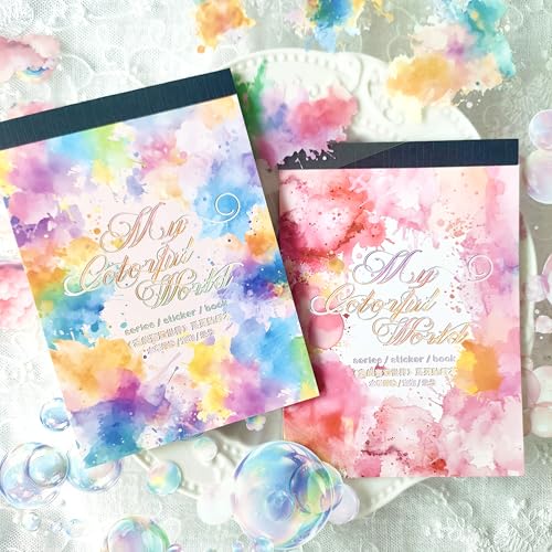 36 Blätter Scrapbooking Stickers Bullet Journal Zubehör Sticker, Wolken Blasen Themen Aufkleber Decorative für Journaling,Planners,Photo Album(Phantasmal Nebula) von Kesari