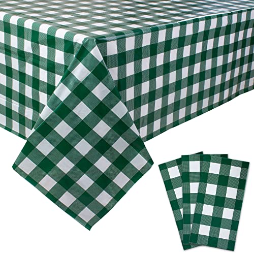 Kesfey 3 Pack grün 137x274cm Gingham Tischdecken, Kunststoff Einweg Karierten Tischdecke wasserdicht Party Rechteck Tischdecken für Parteien und Picknick Kesfey 3 Pack grün 137x274cm Gingham Tischdecken, Kunststoff Einweg Karierten Tischdecke wasserdicht Party Rechteck Tischdecken für Parteien und Picknick von Kesfey
