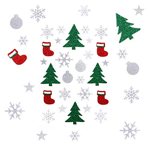 Kesote 135x Weihnachtssticker Glitzer Weihnachtsaufkleber Schneeflocke Aufkleber Stern Sticker Selbstklebend zum Basteln für Weihnachten Deko Geschenk Mitgebsel Kesote 135x Weihnachtssticker Glitzer Weihnachtsaufkleber Schneeflocke Aufkleber Stern Sticker Selbstklebend zum Basteln für Weihnachten Deko Geschenk Mitgebsel von Kesote