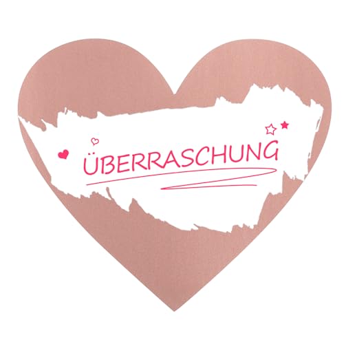 Kesote 48 Rubbellose Scratch Sticker Rubbel Etiketten Herz Rubbellos Aufkleber Rosegold für Rubbelkarte Überraschung Hochzeit, 7,5cm von Kesote