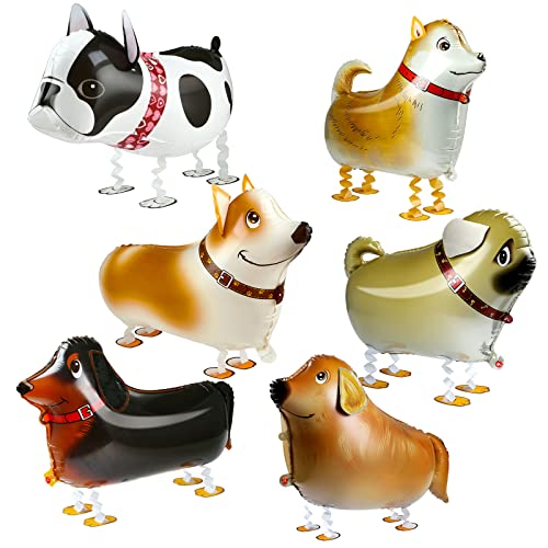 Kesote 6 Folienballon Tiere Heliumballons Airwalker Hund Helium Ballons Dschungel Luftballons Walking Tierballons für Kinder Geburtstag Party Deko Geschenk Mitgebsel Kesote 6 Folienballon Tiere Heliumballons Airwalker Hund Helium Ballons Dschungel Luftballons Walking Tierballons für Kinder Geburtstag Party Deko Geschenk Mitgebsel von Kesote