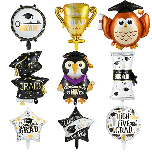 Kesote Abitur Geschenke Abi Deko Bestandene Prüfung Folienballon 9 Stück Heliumballons Doktorhut Schulabschluss Geschenk Helium Ballons Bachelor Luftballons Abschluss Graduation Master Matura Kesote Abitur Geschenke Abi Deko Bestandene Prüfung Folienballon 9 Stück Heliumballons Doktorhut Schulabschluss Geschenk Helium Ballons Bachelor Luftballons Abschluss Graduation Master Matura von Kesote