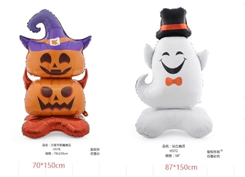 Kesote Luftballons Halloween Heliumballons Groß Helium Ballons 2 PCS Folienballon Set Kinder Kürbis Geist Kesote Luftballons Halloween Heliumballons Groß Helium Ballons 2 PCS Folienballon Set Kinder Kürbis Geist von Kesote