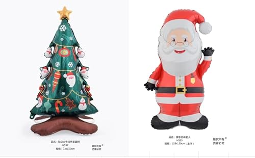 Kesote Luftballons Weihnachten Heliumballons Groß Helium Ballons 2 PCS Folienballon Set Kinder Weihnachtsbaum Nikolaus Kesote Luftballons Weihnachten Heliumballons Groß Helium Ballons 2 PCS Folienballon Set Kinder Weihnachtsbaum Nikolaus von Kesote
