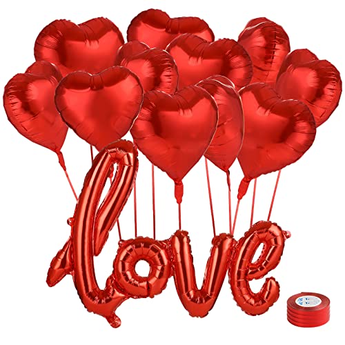Kesote Valentinstag Deko Folienballon Rot Heliumballons Herz Helium Ballons LOVE Luftballons Liebe Hochzeit Dekoration Kesote Valentinstag Deko Folienballon Rot Heliumballons Herz Helium Ballons LOVE Luftballons Liebe Hochzeit Dekoration von Kesote