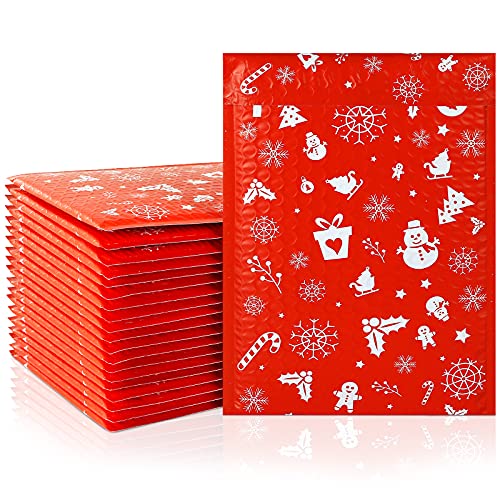Luftpolstertaschen, Kesote 20 PCS Luftpolsterumschläge Weihnachten Versandbeutel Luftpolster Versandtaschen B5 Faltentaschen ohne Fenster Versandtüten für Warensendung Kleidung Luftpolstertaschen, Kesote 20 PCS Luftpolsterumschläge Weihnachten Versandbeutel Luftpolster Versandtaschen B5 Faltentaschen ohne Fenster Versandtüten für Warensendung Kleidung von Kesote