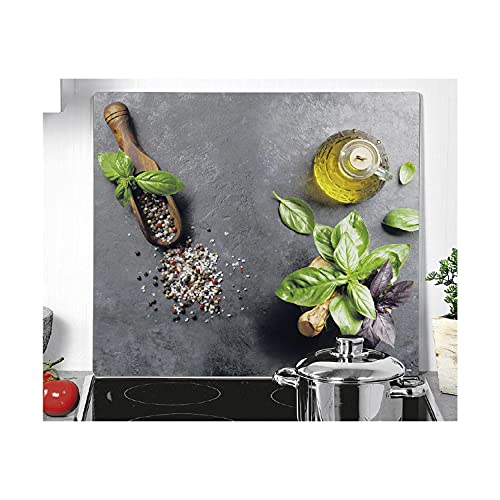 Kesper Multi-Glasschneide/Abdeckplatte Basil 56x50x1,4cm, grau/grün/braun Kesper Multi-Glasschneide/Abdeckplatte Basil 56x50x1,4cm, grau/grün/braun von Kesper