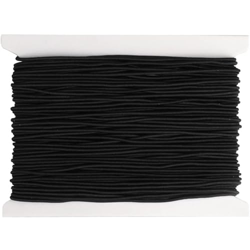 Kettion 30m Gummiband für Armbänder, 1mm Armband Schnur für Perlen, Armbänder, Halskette und DIY Schmuckherstellung Handwerk(Schwarz) von Kettion