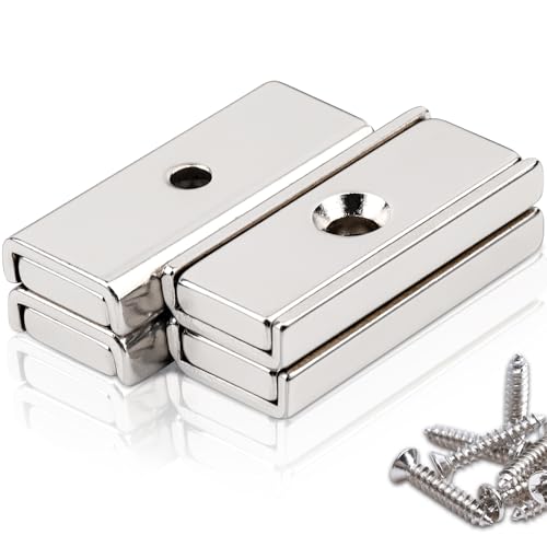 Neodym Magnete Extra Stark Groß,30x13.5x5mm Rechteckige Magnete Starke mit Loch Neodym Magnete Extra Stark Magnete mit Öffnung für Schraube zum Anschrauben Türmagnet Küchen, Badezimmer, Büro Neodym Magnete Extra Stark Groß,30x13.5x5mm Rechteckige Magnete Starke mit Loch Neodym Magnete Extra Stark Magnete mit Öffnung für Schraube zum Anschrauben Türmagnet Küchen, Badezimmer, Büro von Keukenket