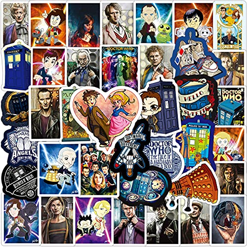 50Pcs Doctor Who Aufkleber, Cartoon Film Thema Aufkleber, Vinyl Wasserdichte Aufkleber für Laptop Skateboard Wasserflaschen, Jugendliche und Erwachsene 50Pcs Doctor Who Aufkleber, Cartoon Film Thema Aufkleber, Vinyl Wasserdichte Aufkleber für Laptop Skateboard Wasserflaschen, Jugendliche und Erwachsene von Keulablen