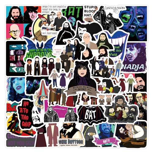 50pcs Horror Aufkleber, Vampire Life TV Serie Stickers, Vinyl Wasserdichtes Graffiti Aufkleber für Laptop Scrapbook Koffer Skateboard, Teens und Erwachsene von Keulablen