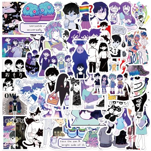 50pcs Omori Aufkleber, Coole Anime Spiel Aufkleber, Graffiti Bunte Wasserdichte Vinyl Ästhetische Aufkleber für Laptop Skateboard Gitarre, Jugendliche und Jungen 50pcs Omori Aufkleber, Coole Anime Spiel Aufkleber, Graffiti Bunte Wasserdichte Vinyl Ästhetische Aufkleber für Laptop Skateboard Gitarre, Jugendliche und Jungen von Keulablen