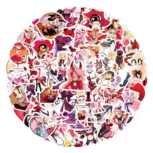 Hazbin Hotelaufkleber, lustige Cartoon-Aufkleber, bunt, Vinyl, wasserdicht, ästhetisch, Cartoon-Aufkleber für Skateboard, Gitarre, Laptop, Gepäck, Teenager, Erwachsene, 120 Stück Hazbin Hotelaufkleber, lustige Cartoon-Aufkleber, bunt, Vinyl, wasserdicht, ästhetisch, Cartoon-Aufkleber für Skateboard, Gitarre, Laptop, Gepäck, Teenager, Erwachsene, 120 Stück von Keulablen