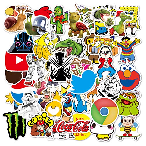 Trendy Aufkleber Decals, Aufkleber 100Stück, Wasserdicht Laptop Aufkleber, Coole Aufkleber Für Koffer, Trinkflasche, Skateboard, Auto, Fahrrad, Gitarre, Helm und Graffiti Trendy Aufkleber Decals, Aufkleber 100Stück, Wasserdicht Laptop Aufkleber, Coole Aufkleber Für Koffer, Trinkflasche, Skateboard, Auto, Fahrrad, Gitarre, Helm und Graffiti von Keulablen