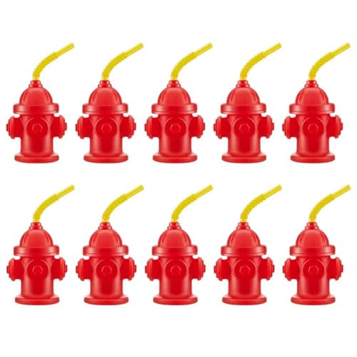 10 Stück Neuartige Hydranten-strohbecher Deckel, Wasserflaschen-trinkbecher Für Geburtstagsparty-gastgeschenke, Jungen-Geburtstagsparty, 237 Wasserbecher 10 Stück Neuartige Hydranten-strohbecher Deckel, Wasserflaschen-trinkbecher Für Geburtstagsparty-gastgeschenke, Jungen-Geburtstagsparty, 237 Wasserbecher von Keuyeo