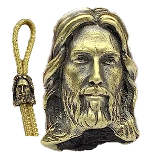Jesus Messer Lanyard Perlen Retter Kopf Skulptur Messing Paracord Perlen DIY Handwerk Armband Schlüsselanhänger Charm Anhänger Zubehör Jesus Messer Lanyard Perlen Retter Kopf Skulptur Messing Paracord Perlen DIY Handwerk Armband Schlüsselanhänger Charm Anhänger Zubehör von Keuyeo