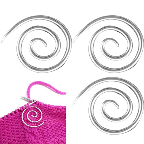 Keuyeo 3 Stück Spiralkabel-stricknadeln, Metall-rundstricknadeln, Kabelnadeln, Handgefertigtes Schalnadel-garn-näh-strickwerkzeug Keuyeo 3 Stück Spiralkabel-stricknadeln, Metall-rundstricknadeln, Kabelnadeln, Handgefertigtes Schalnadel-garn-näh-strickwerkzeug von Keuyeo