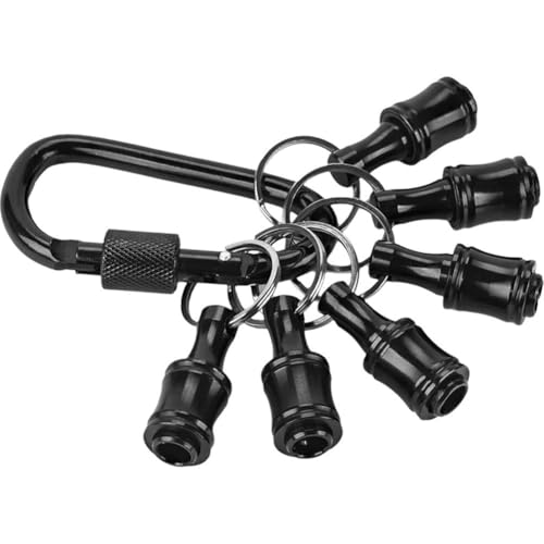 Keuyeo 6 Teile/Satz Bit Halter Schlüsselbund Sechskantschaft Bit Halter Schlüsselanhänger Für Bohrer Schnellwechsel Bithalter Leichter Bohrer Schraubenadapter Keuyeo 6 Teile/Satz Bit Halter Schlüsselbund Sechskantschaft Bit Halter Schlüsselanhänger Für Bohrer Schnellwechsel Bithalter Leichter Bohrer Schraubenadapter von Keuyeo