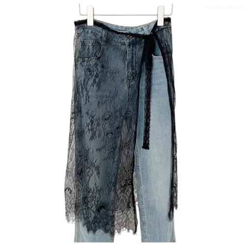 Keuyeo Damen-Maxirock Blumenspitze Und Hoher Taille, A-Linie, Rüschenrock, Lässig, Locker, Netzstoff, Zum Binden, Sommer, Y2k, Sexy Strandüberzug Keuyeo Damen-Maxirock Blumenspitze Und Hoher Taille, A-Linie, Rüschenrock, Lässig, Locker, Netzstoff, Zum Binden, Sommer, Y2k, Sexy Strandüberzug von Keuyeo