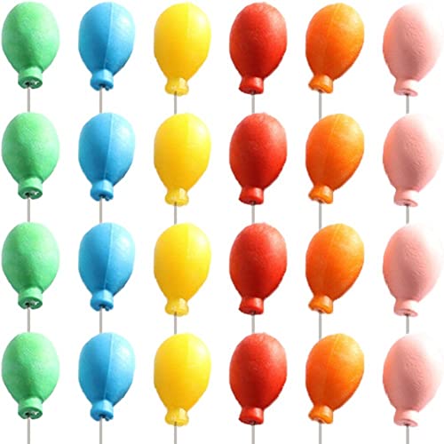 Keuyeo Miniatur-Luftballons, 24 Stück, Puppenhaus-3d-luftballons, DIY-landschaftsornamente Für Feengarten, Bonsai, Cupcake-Topper-Dekoration Keuyeo Miniatur-Luftballons, 24 Stück, Puppenhaus-3d-luftballons, DIY-landschaftsornamente Für Feengarten, Bonsai, Cupcake-Topper-Dekoration von Keuyeo