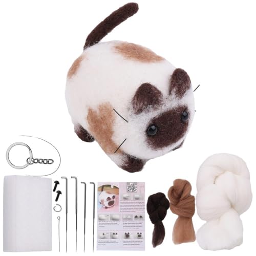 Keuyeo Nadelfilz-Set, Süße Tiere, Nadelfilz-Set, DIY-wollfilz-Materialien-Set Filzwerkzeug Und Anleitung Für Nadelfilz-DIY-bastelprojekt Keuyeo Nadelfilz-Set, Süße Tiere, Nadelfilz-Set, DIY-wollfilz-Materialien-Set Filzwerkzeug Und Anleitung Für Nadelfilz-DIY-bastelprojekt von Keuyeo