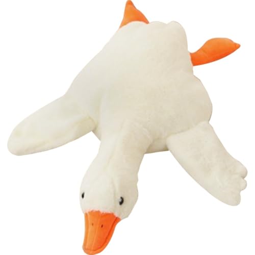 Keuyeo Plüsch-gänsehut, Weiße Gans-kuscheltiermütze, Lustiger Partyhut, Cosplay-kostüm, Anziehhut, Wintermode, Kopfbedeckung, Partygeschenke, Zubehör Für Halloween, Weihnachten, Geburtstag von Keuyeo