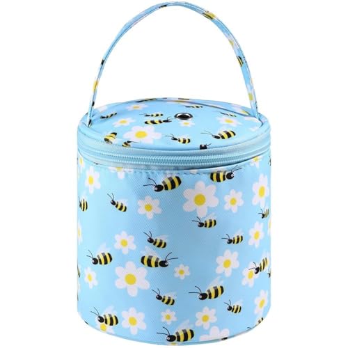 Leere Kleine Garn-Aufbewahrungstasche, Tragbare Garn-Aufbewahrungstasche, Runde Stricktasche, Häkeltaschen Reißverschluss, Strick-Organizer, Handtasche Für Garne, Nähwerkzeuge Leere Kleine Garn-Aufbewahrungstasche, Tragbare Garn-Aufbewahrungstasche, Runde Stricktasche, Häkeltaschen Reißverschluss, Strick-Organizer, Handtasche Für Garne, Nähwerkzeuge von Keuyeo