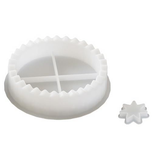 1 Set Circular Lucky Star Candle Howder Countdown Tray Silikonform für DIY Crafts Christmas Decorations 1 Set Circular Lucky Star Candle Howder Countdown Tray Silikonform für DIY Crafts Christmas Decorations von Kexpery