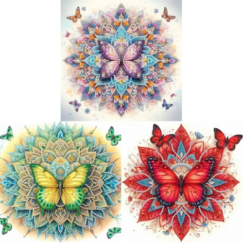 Kexpery 5D-Diamant-Malerei-Set, mit speziellen Formen, Mandala, dekorativ, 30 x 30 cm, Heimdekoration Kexpery 5D-Diamant-Malerei-Set, mit speziellen Formen, Mandala, dekorativ, 30 x 30 cm, Heimdekoration von Kexpery