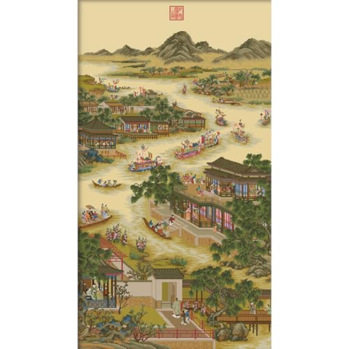 Kexpery Diamant-Malerei-Set, Landschaft, 75 x 130 cm, bedruckte Leinwand, umweltfreundliche Baumwolle, 11 CT, Teil-Stickgarn Kexpery Diamant-Malerei-Set, Landschaft, 75 x 130 cm, bedruckte Leinwand, umweltfreundliche Baumwolle, 11 CT, Teil-Stickgarn von Kexpery