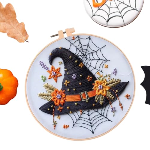 Kexpery Halloween Stickerei Kit Geprägte Kreuzstich Set für Anfänger für Erwachsene Anfänger von Kexpery