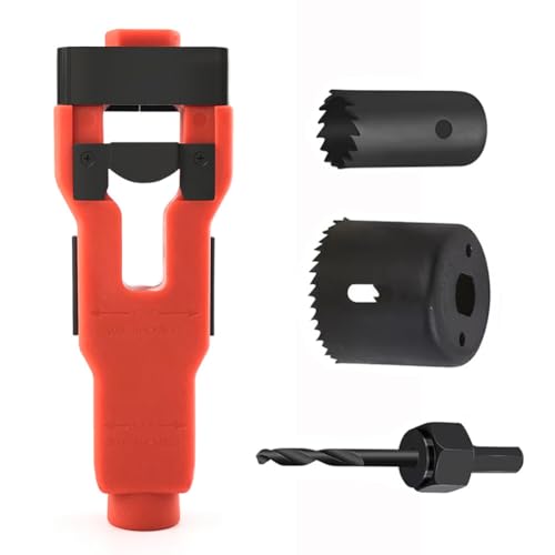Kexpery Komplettes Werkzeug zur Installation Holzschloss 1-3/8 bis 1-3/4 Zoll, Leitfaden-Skiero-Cloche und Bohrungen präzis von Kexpery