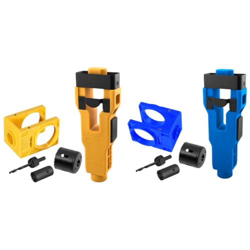 Kexpery Komplettes Werkzeug zur Installation Holzschloss 1-3/8 bis 1-3/4 Zoll, Leitfaden-Skiero-Cloche und Bohrungen präzis von Kexpery