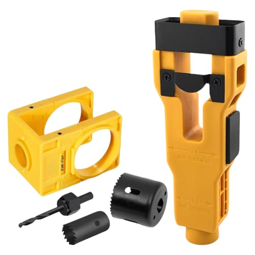Kexpery Komplettes Werkzeug zur Installation Holzschloss 1-3/8 bis 1-3/4 Zoll, Leitfaden-Skiero-Cloche und Bohrungen präzis von Kexpery