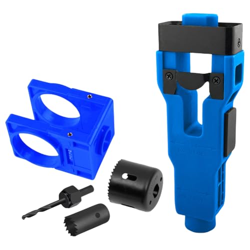 Kexpery Komplettes Werkzeug zur Installation Holzschloss 1-3/8 bis 1-3/4 Zoll, Leitfaden-Skiero-Cloche und Bohrungen präzis von Kexpery