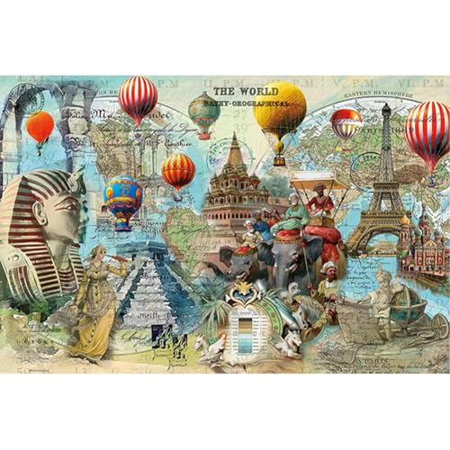 Kexpery Kreuzstich-Set, bedruckt, für Reisen, 92 x 65 cm, DIY, 14 CT Handwerk aus ägyptischer Baumwolle Kexpery Kreuzstich-Set, bedruckt, für Reisen, 92 x 65 cm, DIY, 14 CT Handwerk aus ägyptischer Baumwolle von Kexpery
