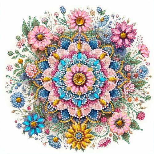 Kexpery Mandala 5D-Diamant-Malset, Parzial, Sonderform, 30 x 30 cm, Dekoration für Haus, Freizeit Kexpery Mandala 5D-Diamant-Malset, Parzial, Sonderform, 30 x 30 cm, Dekoration für Haus, Freizeit von Kexpery