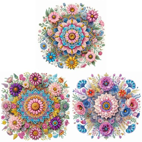 Kexpery Mandala 5D-Diamant-Malset, Parzial, Sonderform, 30 x 30 cm, Dekoration für Haus, Freizeit Kexpery Mandala 5D-Diamant-Malset, Parzial, Sonderform, 30 x 30 cm, Dekoration für Haus, Freizeit von Kexpery