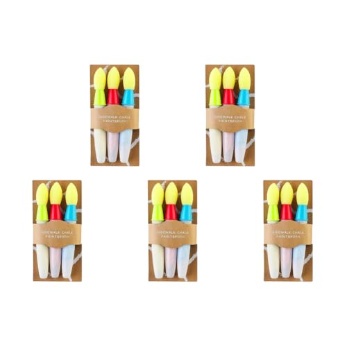 Kexpery Set von 3 waschbaren Kreidefarben Pinsel for DIY Sidewalk Outdoor -Spiele for Kinder Kexpery Set von 3 waschbaren Kreidefarben Pinsel for DIY Sidewalk Outdoor -Spiele for Kinder von Kexpery