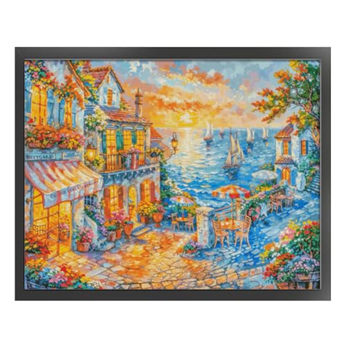 Kexpery Stickerei Kit 14CT Printed Fabric City 100x80 cm mit Öko-Schnur-Draht for die künstlerische Kreation Kexpery Stickerei Kit 14CT Printed Fabric City 100x80 cm mit Öko-Schnur-Draht for die künstlerische Kreation von Kexpery
