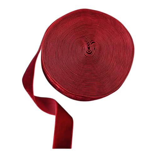 Kexpery Weihnachts -Samtband for Weihnachtsdekoration, Geschenkverpackung, festliche DIY -Schmetterlingsknoten von Kexpery