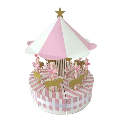 Kexpsogy Karussell-Box für Kuchen, Babyparty, Süßigkeiten, Papier, Hochzeit, Geburtstag, Party, Dekorationen, Pappschachteln Kexpsogy Karussell-Box für Kuchen, Babyparty, Süßigkeiten, Papier, Hochzeit, Geburtstag, Party, Dekorationen, Pappschachteln von Kexpsogy