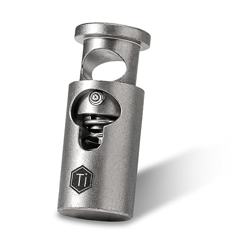 KeyUnity Titan-Kordelstopper, Einloch-Feder-Kippstopper, Kordelzug-Kordelverschluss für Rucksäcke, Taschen, Schnürsenkel und Kleidung (KB02) von KeyUnity