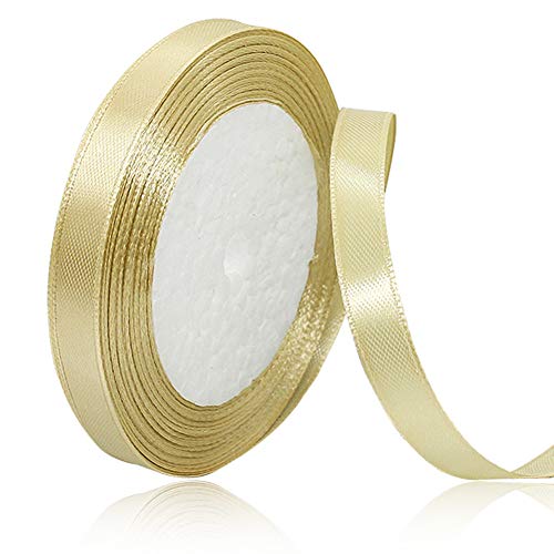 Geschenkband Gold, Satinband Gold 10mmx 22 m,Schleifenband Gold Band Geschenkbänder,Schleifenband Stoffband Bänder Für Weihnachten Geschenkverpackungen,Hochzeit, Taufe Und Geburtstag Geschenke Geschenkband Gold, Satinband Gold 10mmx 22 m,Schleifenband Gold Band Geschenkbänder,Schleifenband Stoffband Bänder Für Weihnachten Geschenkverpackungen,Hochzeit, Taufe Und Geburtstag Geschenke von Keyoung